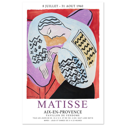 Henri Matisse The Dream - Aix-En-Provence Exhibition Poster-17