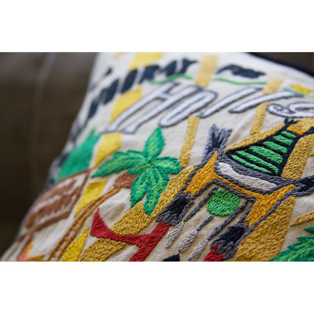 Hollywood Hand-Embroidered Pillow-3