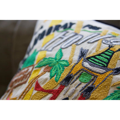 Hollywood Hand-Embroidered Pillow-3