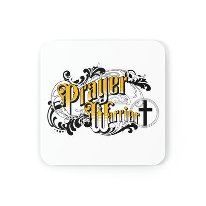 Home Decor - Coaster Set - 4 Piece Home/office - Prayer Warrior Christian Inspiration - S6-1