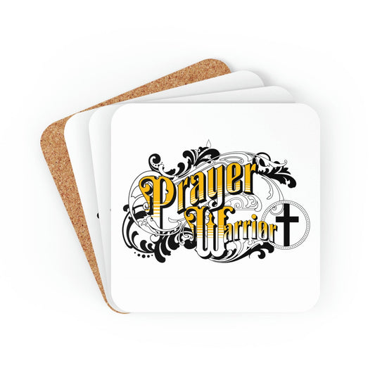 Home Decor - Coaster Set - 4 Piece Home/office - Prayer Warrior Christian Inspiration - S6-0