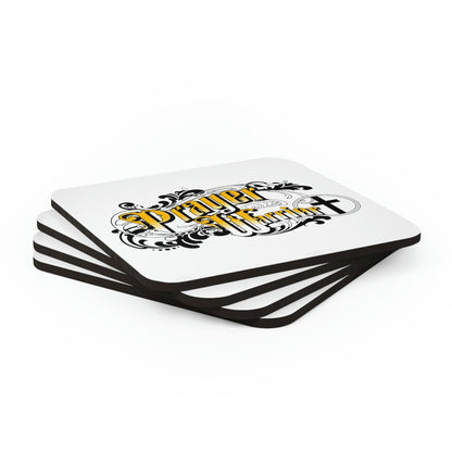 Home Decor - Coaster Set - 4 Piece Home/office - Prayer Warrior Christian Inspiration - S6-3