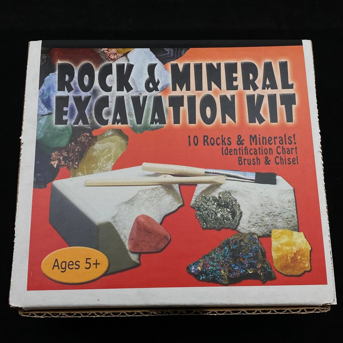 Rock and Mineral Excavation Kit Made in USA, 10 Rocks and Minerals *Ages 5+*-4