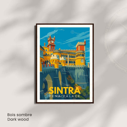 Affiche Sintra – Palais de Pena | Affiche Portugal Vintage & Art de Voyage-2