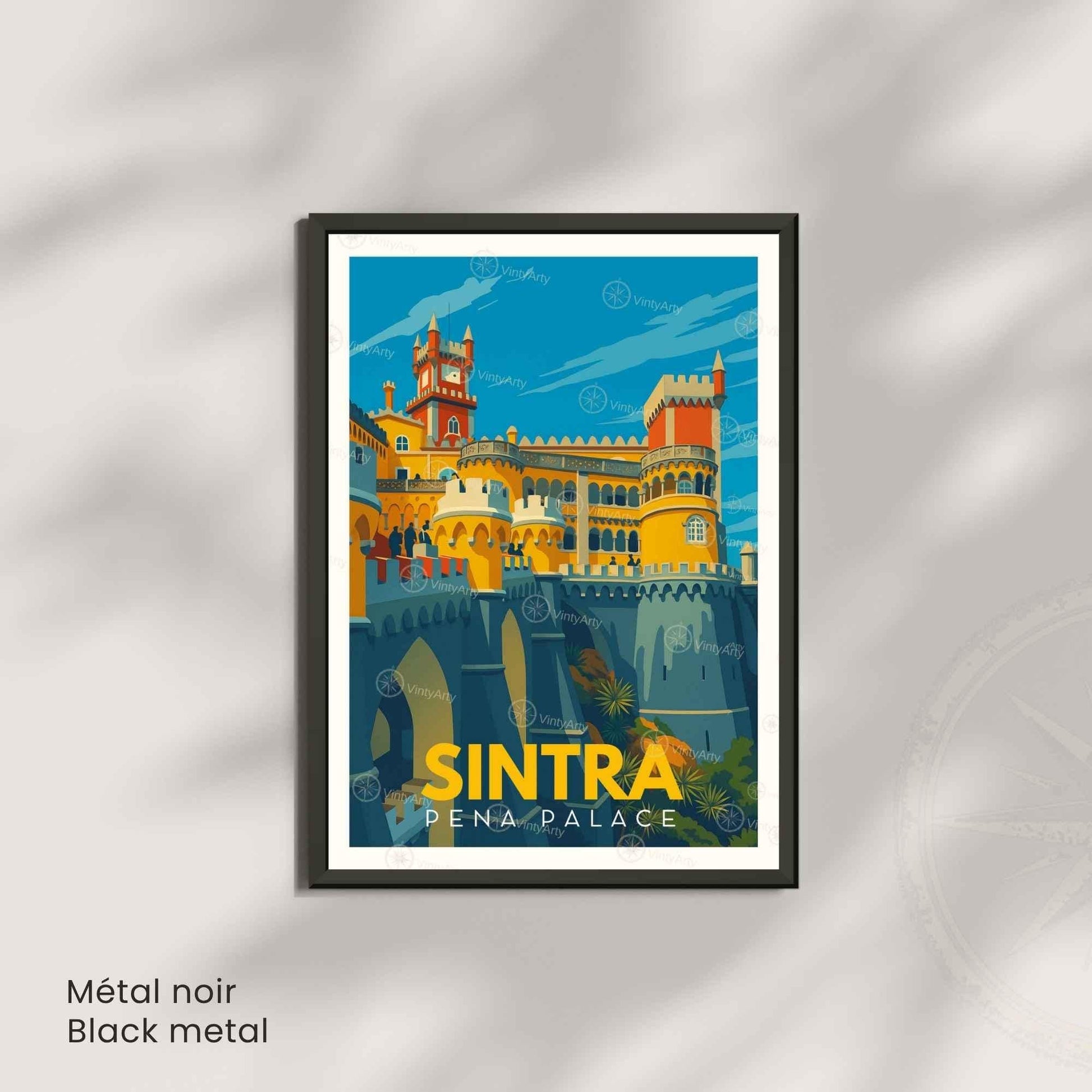 Affiche Sintra – Palais de Pena | Affiche Portugal Vintage & Art de Voyage-3