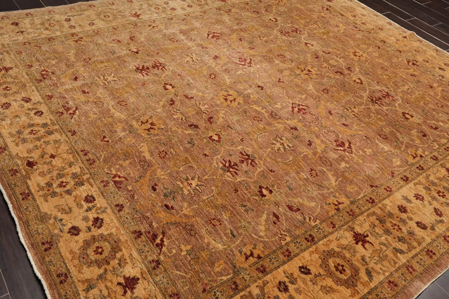 8x10 Hand Knotted 100% Wool Peshawar Traditional 200 KPSI Oriental Area Rug Taupe-4