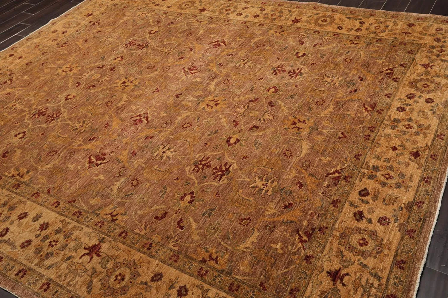 8x10 Hand Knotted 100% Wool Peshawar Traditional 200 KPSI Oriental Area Rug Taupe-3