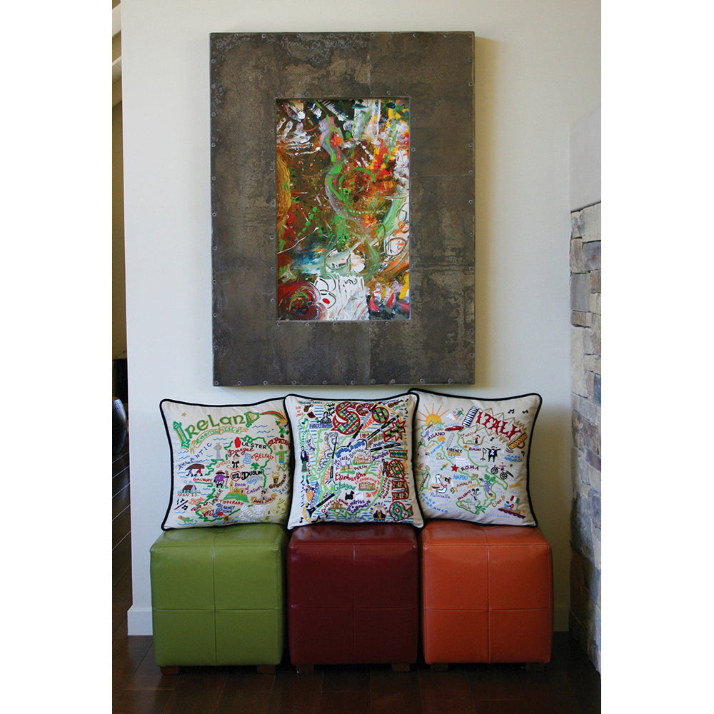 Ireland Hand-Embroidered Pillow-2
