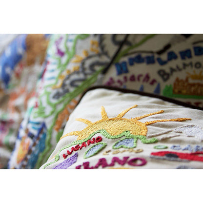 Italy Hand-Embroidered Pillow-3