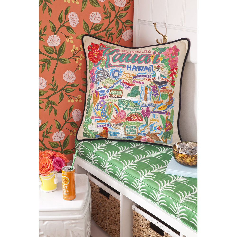 Kauai Hand-Embroidered Pillow-2