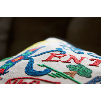 Kentucky Hand-Embroidered Pillow-3