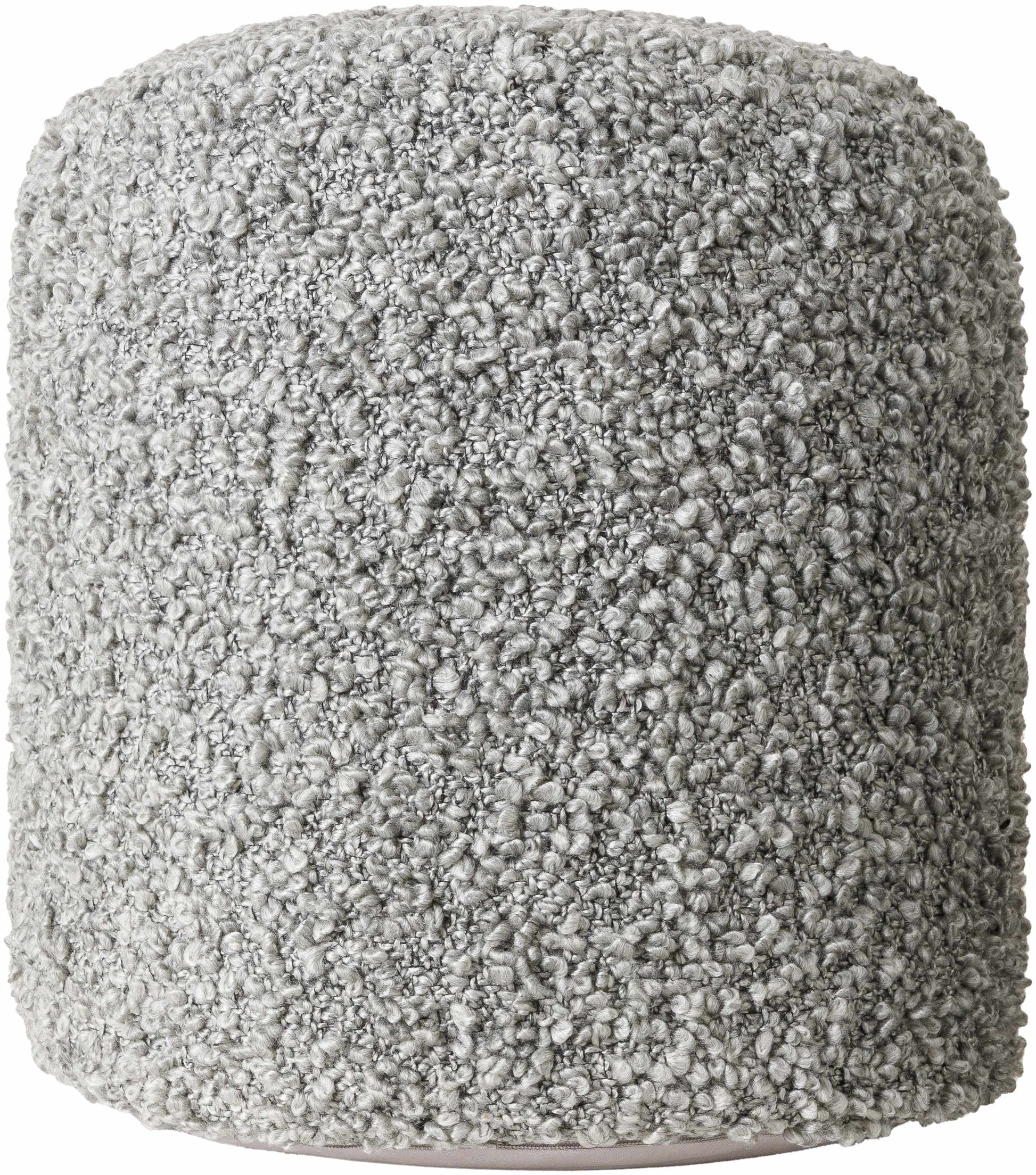 Kamarpukur Knitted Gray Ottoman Pouf-4