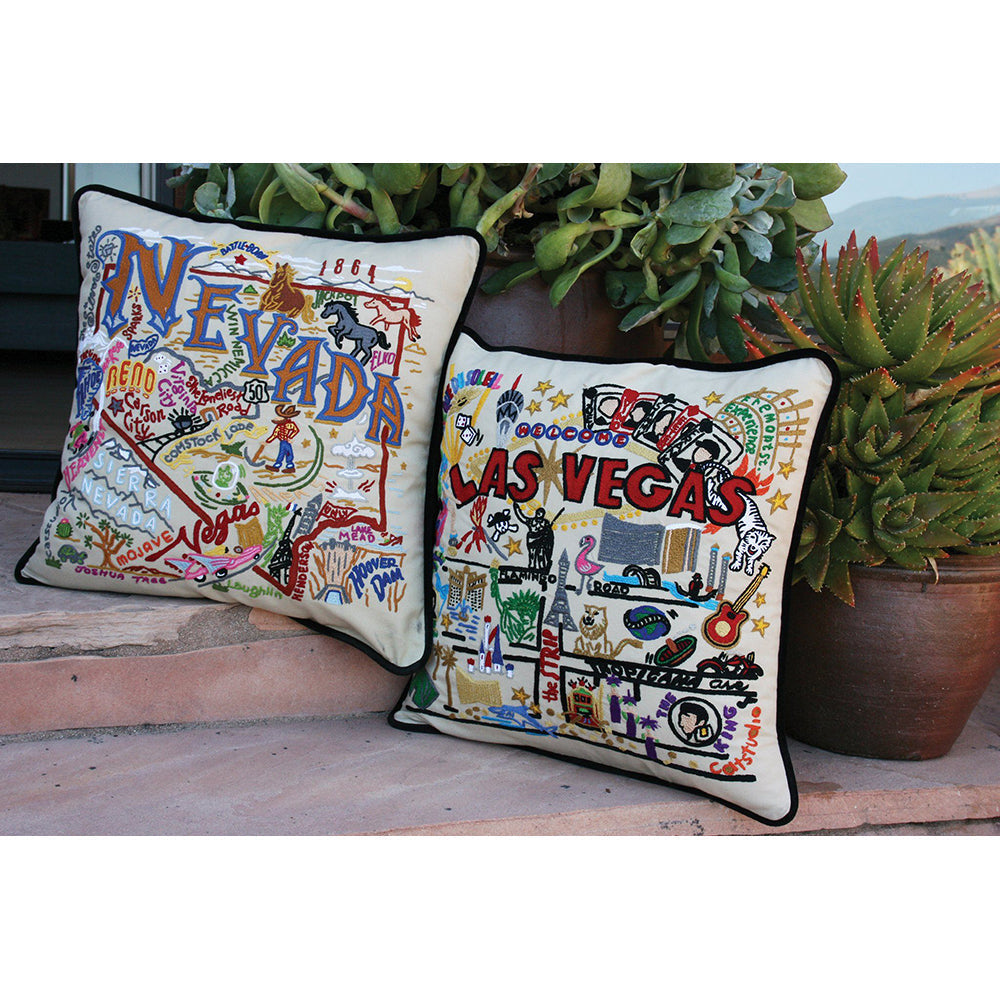 Las Vegas Hand-Embroidered Pillow-2