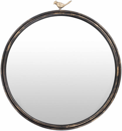 Loughlinstown Gold Frame Round Mirror-0