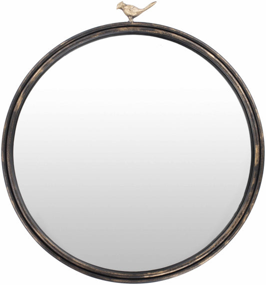 Loughlinstown Gold Frame Round Mirror-0