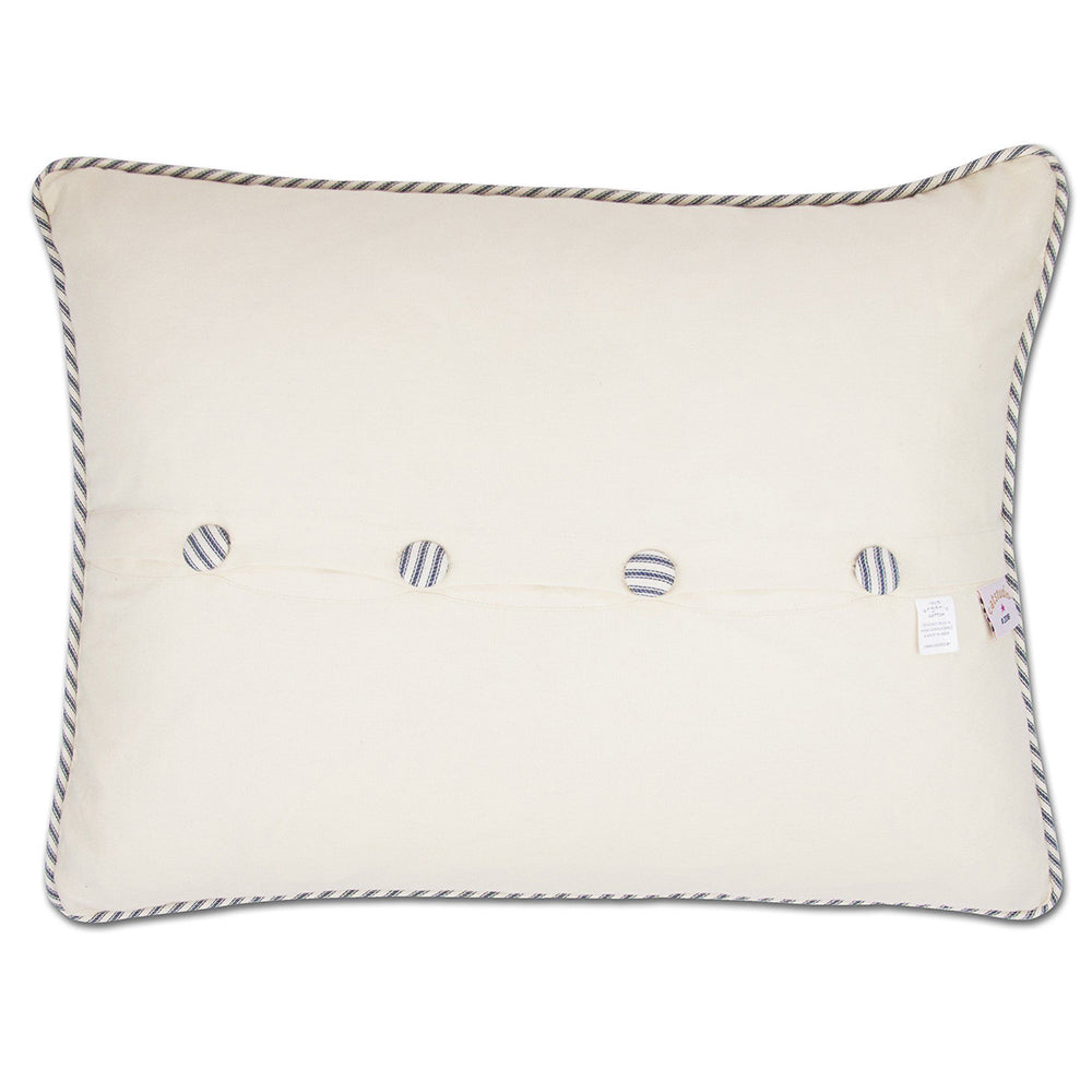 Long Island Hand-Embroidered Pillow-1