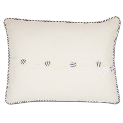Long Island Hand-Embroidered Pillow-1