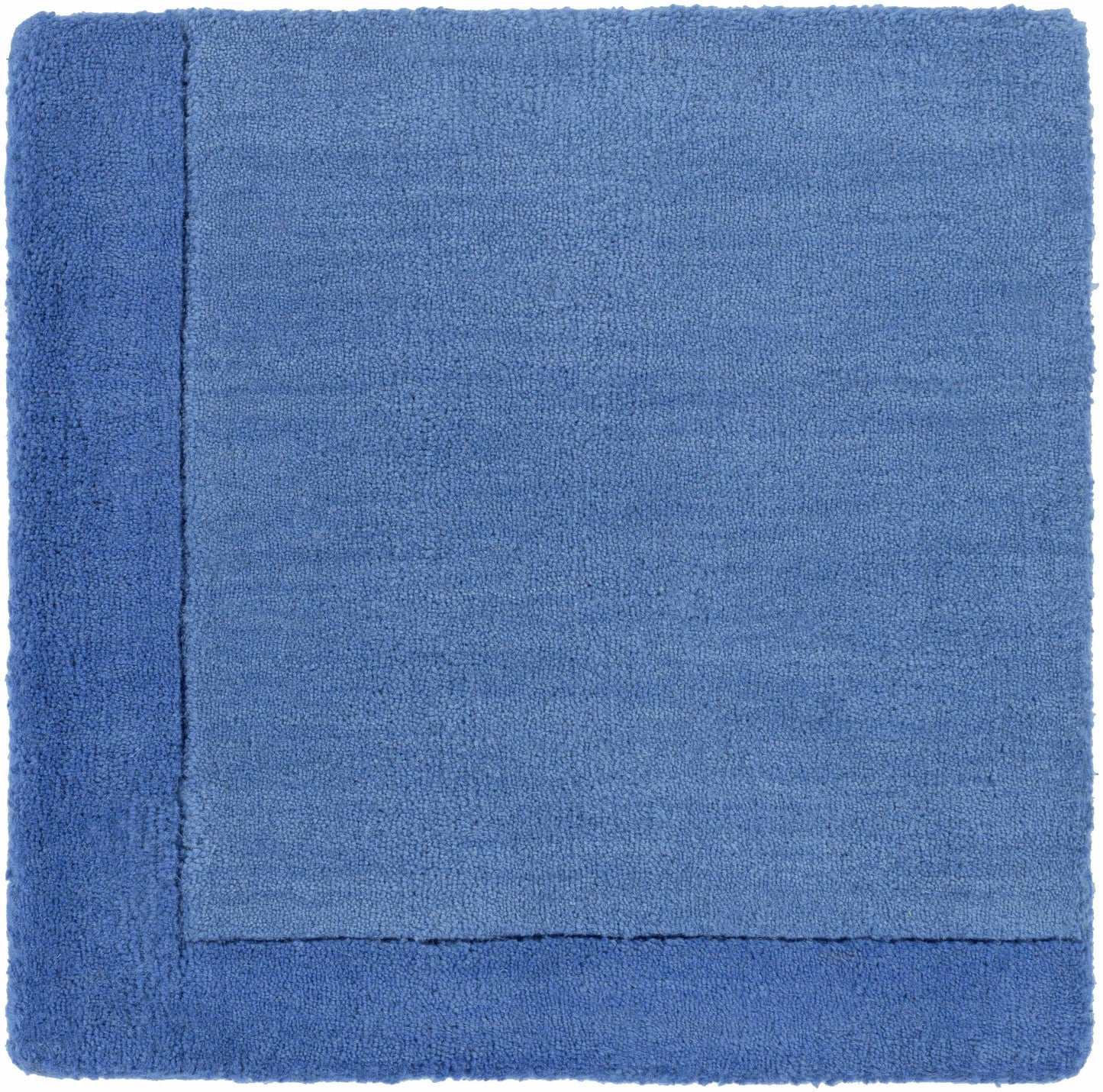 Macedon Blue Bordered Wool Rug-2