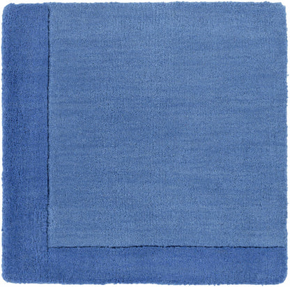 Macedon Blue Bordered Wool Rug-2