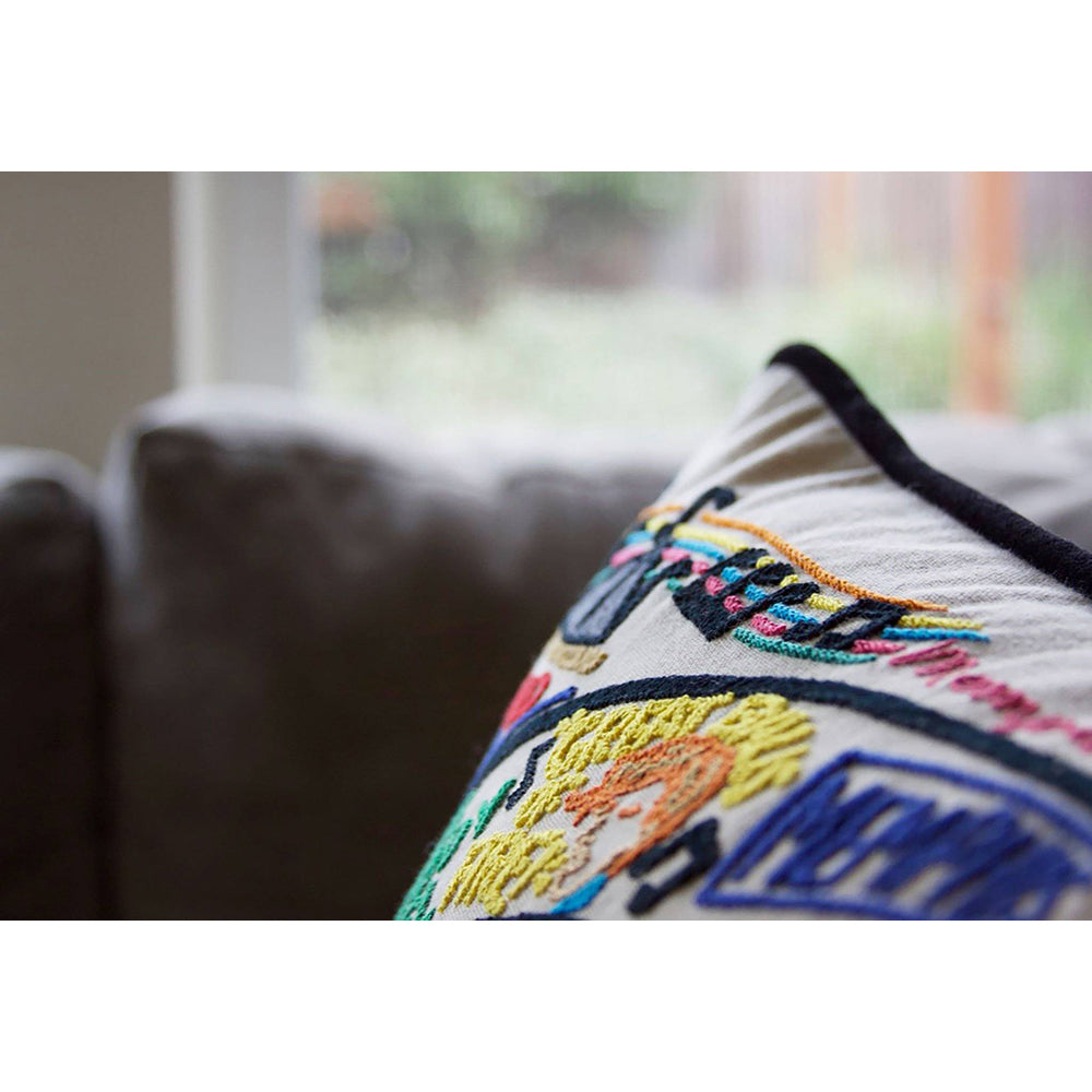 Memphis Hand-Embroidered Pillow-3