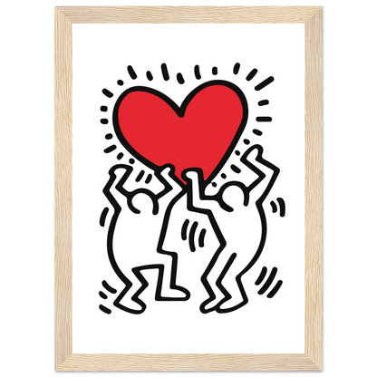 Men Holding Heart Pop Art Poster-7