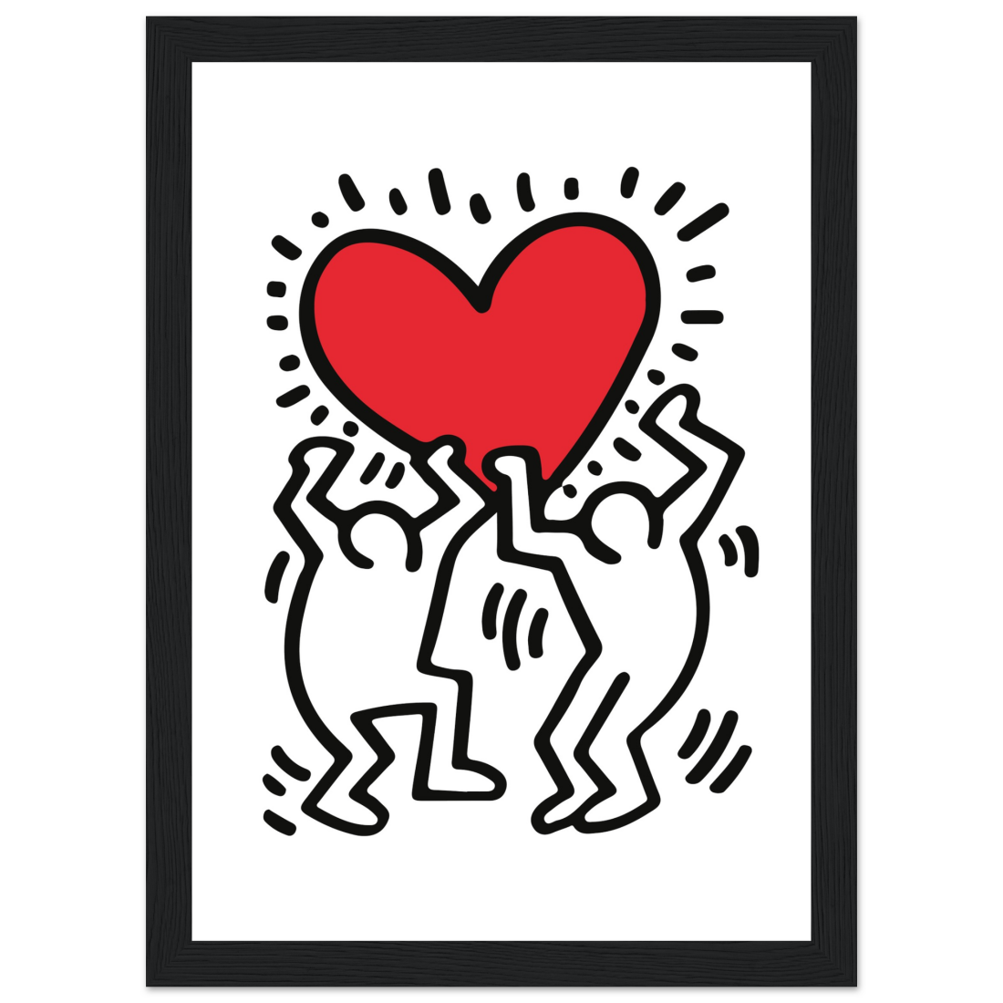 Men Holding Heart Pop Art Poster-6