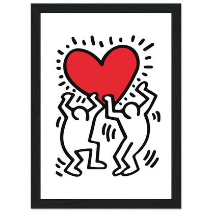 Men Holding Heart Pop Art Poster-6