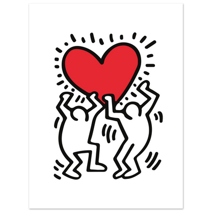 Men Holding Heart Pop Art Poster-11
