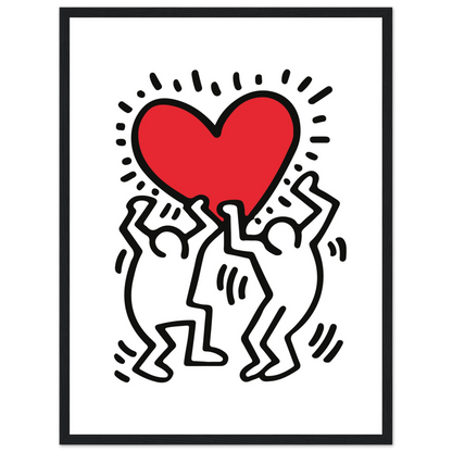 Men Holding Heart Pop Art Poster-4