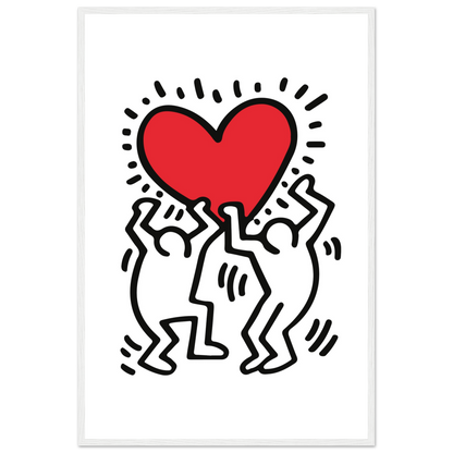 Men Holding Heart Pop Art Poster-16