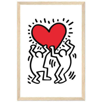 Men Holding Heart Pop Art Poster-9