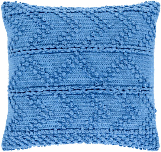 Minalin Blue Square Throw Pillow-0