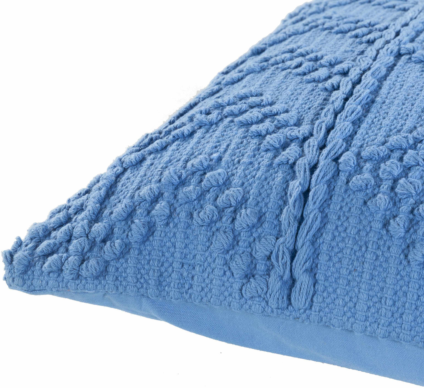 Minalin Blue Square Throw Pillow-1