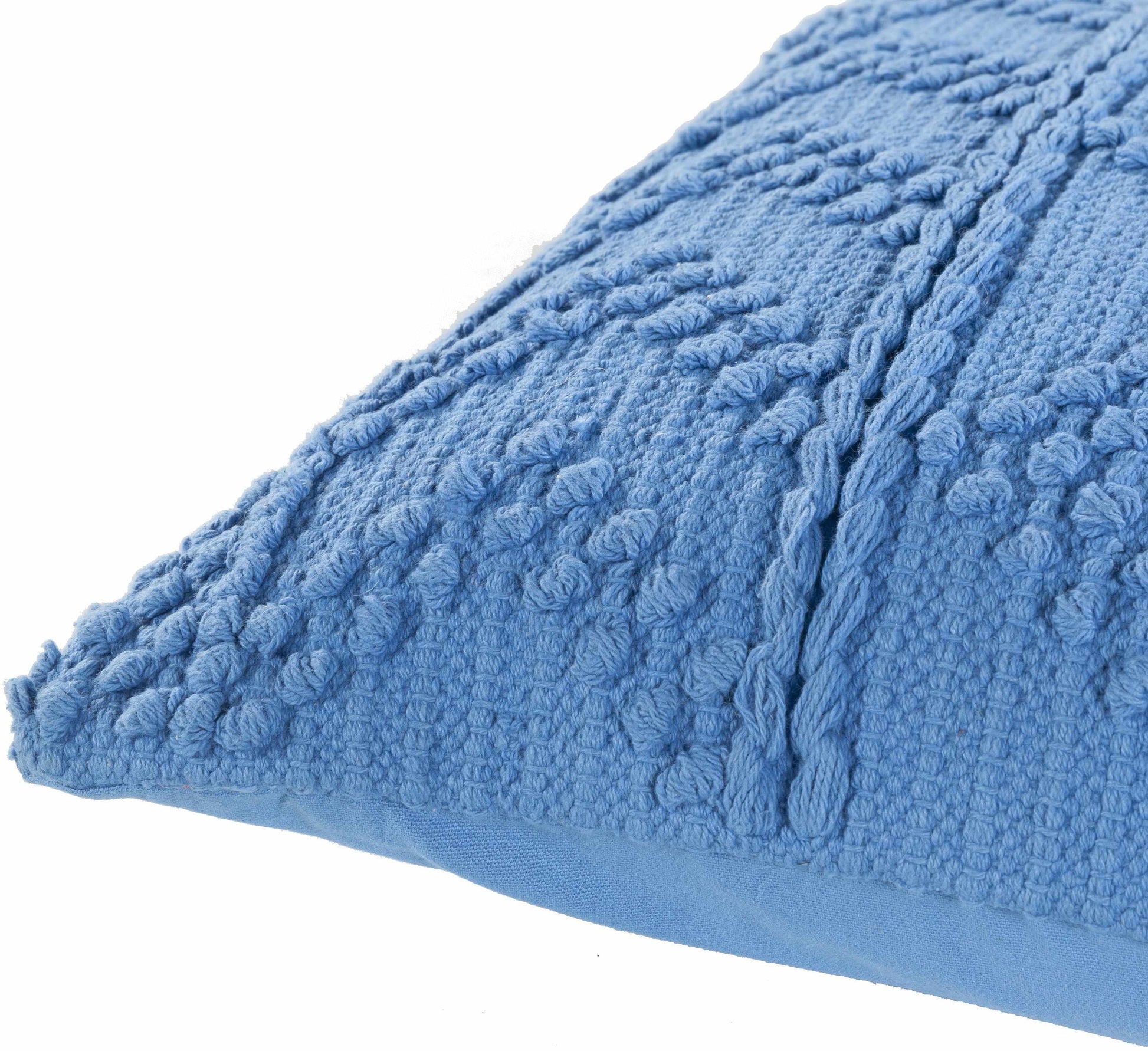 Minalin Blue Square Throw Pillow-1