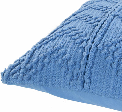 Minalin Blue Square Throw Pillow-1