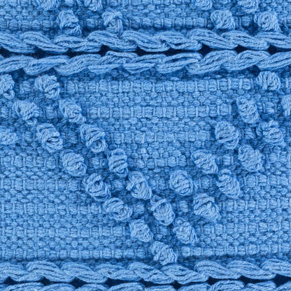 Minalin Blue Square Throw Pillow-4