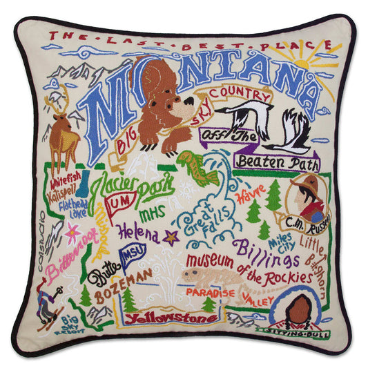 Montana Hand-Embroidered Pillow-0