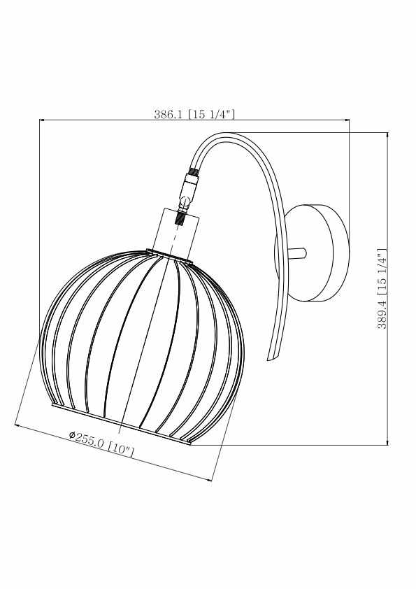 Maurecourt Brass Rattan Wall Sconce-1