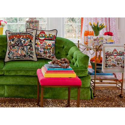 New Mexico Hand-Embroidered Pillow-3