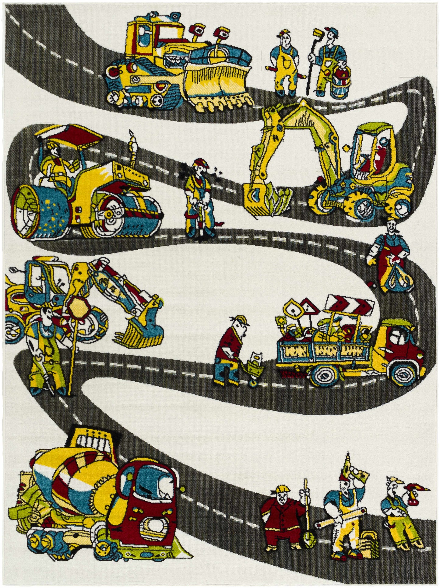 Kids Road Fun Land Area Carpet - Clearance-1