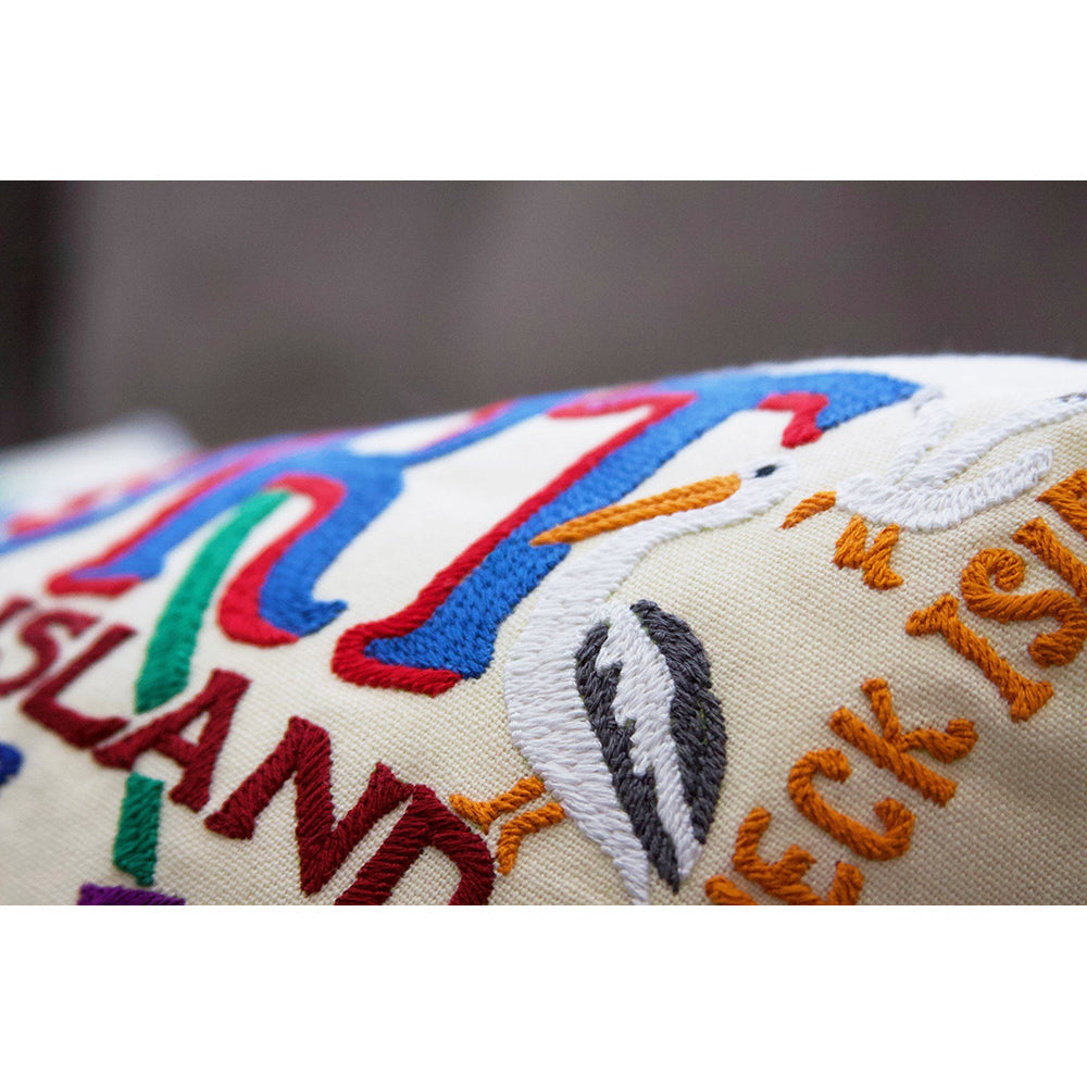 Newport Hand-Embroidered Pillow-3