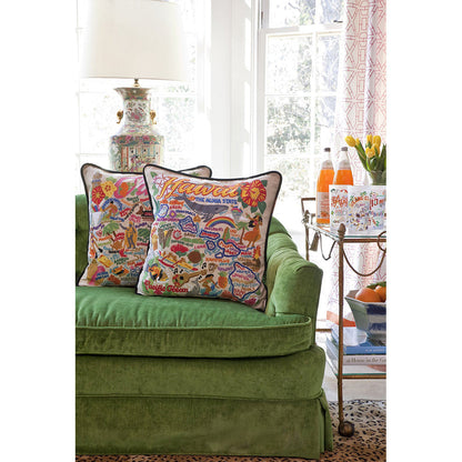 Oahu Hand-Embroidered Pillow-3