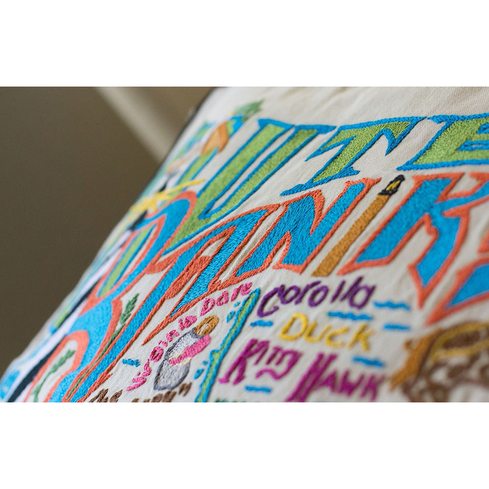 Outer Banks Hand-Embroidered Pillow-1