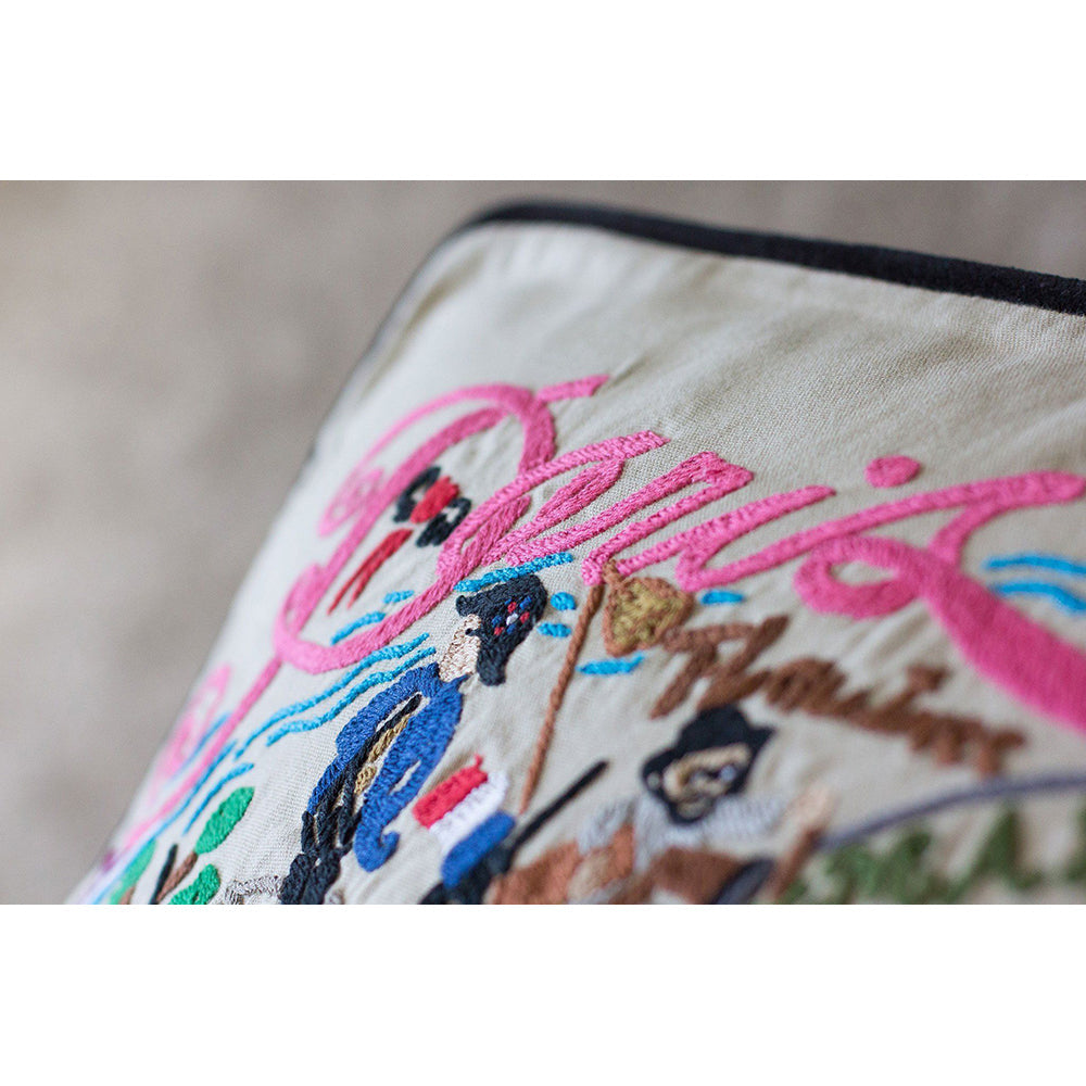 Paris Hand-Embroidered Pillow-2