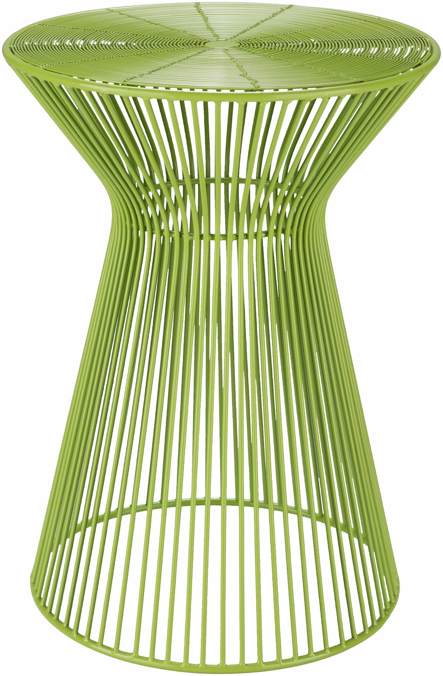 Pervari Lime Green Geometric Side Table-0