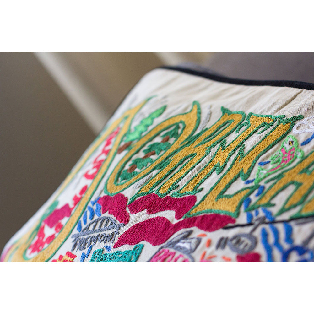 Portland Hand-Embroidered Pillow-2
