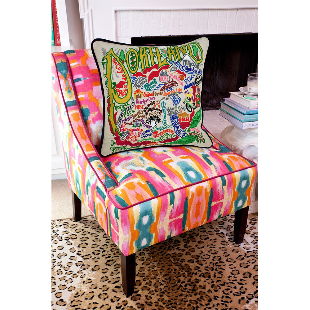 Portland Hand-Embroidered Pillow-3