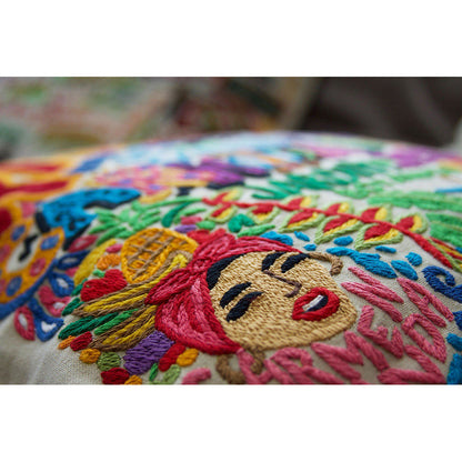 Rio De Janeiro Hand-Embroidered Pillow-2