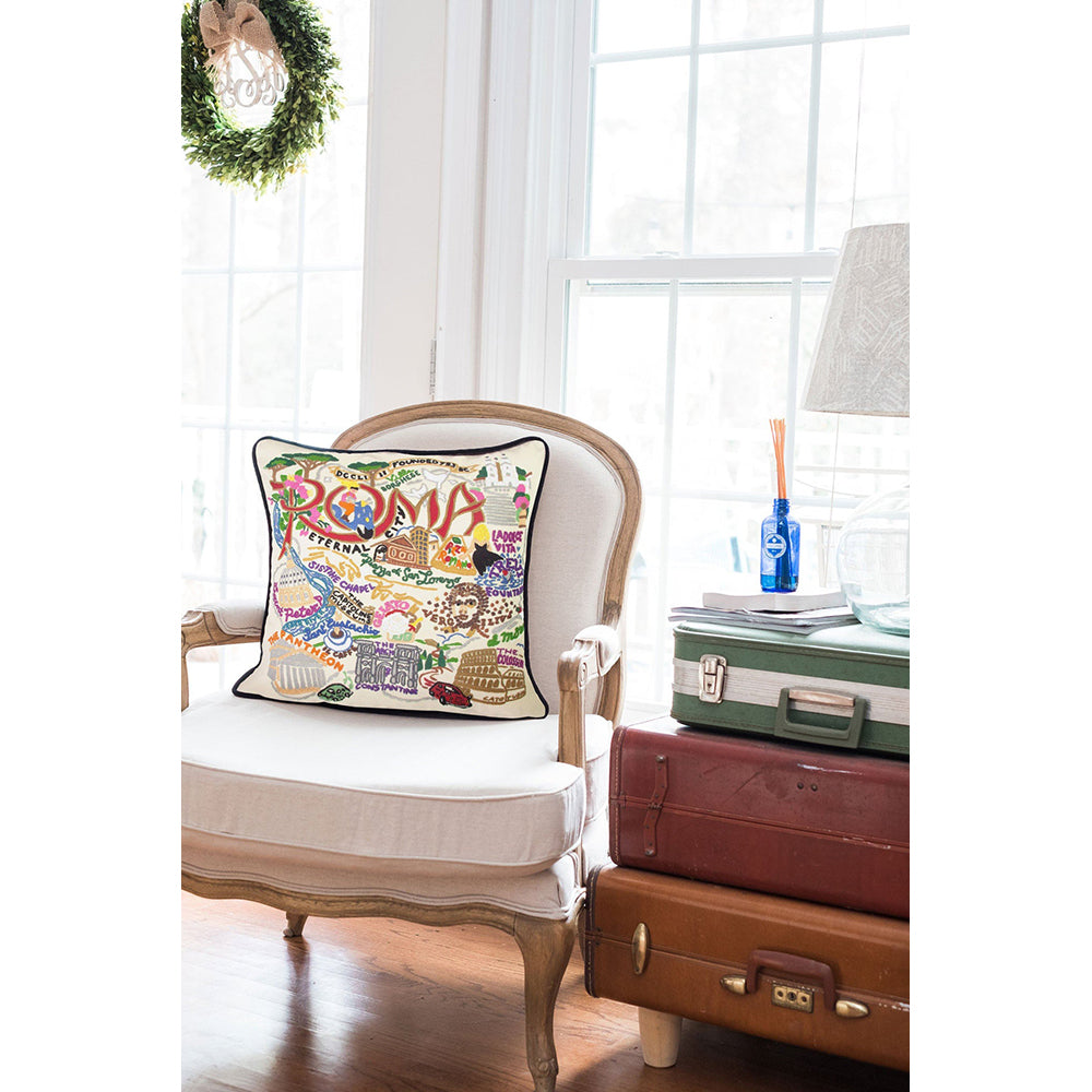 Roma Hand-Embroidered Pillow-3