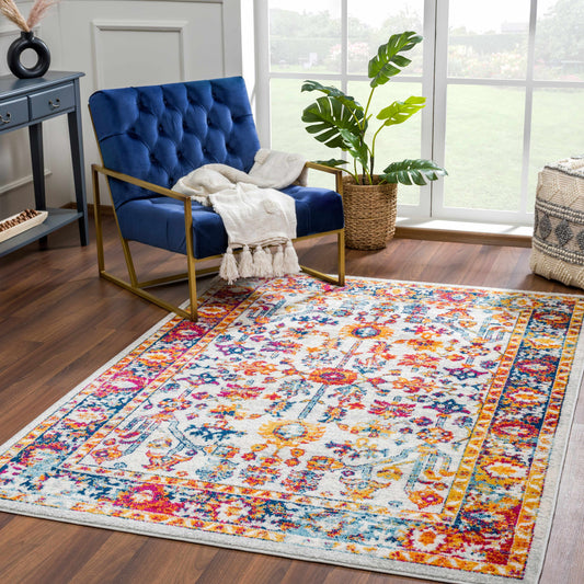 Istanbul Vintage Orange Area Carpet - Clearance-0